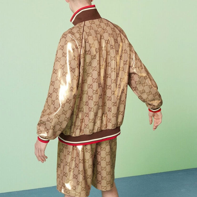 Gucci GG Technical Jersey Zip Jacket 'Gold' 737363-XJFFG-2486 - 3