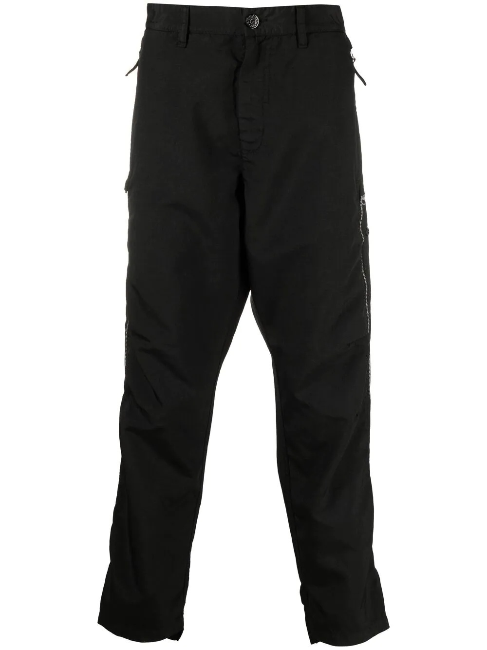 zip-detail trousers - 1