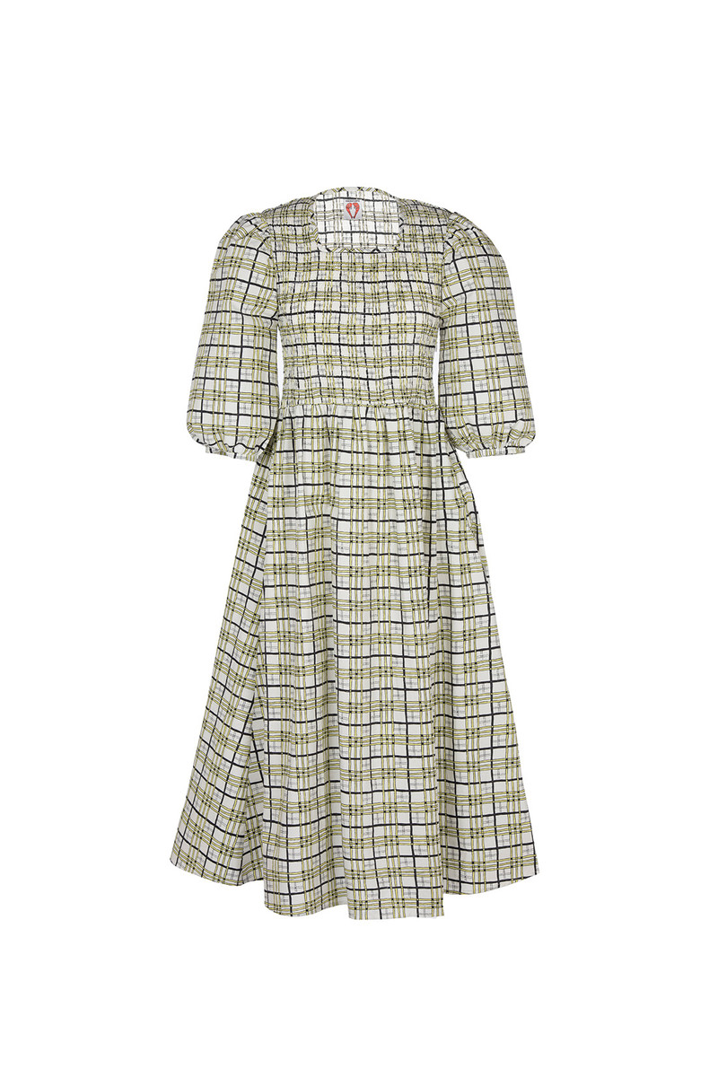 Daria Dress - Yellow/Black Check 9
