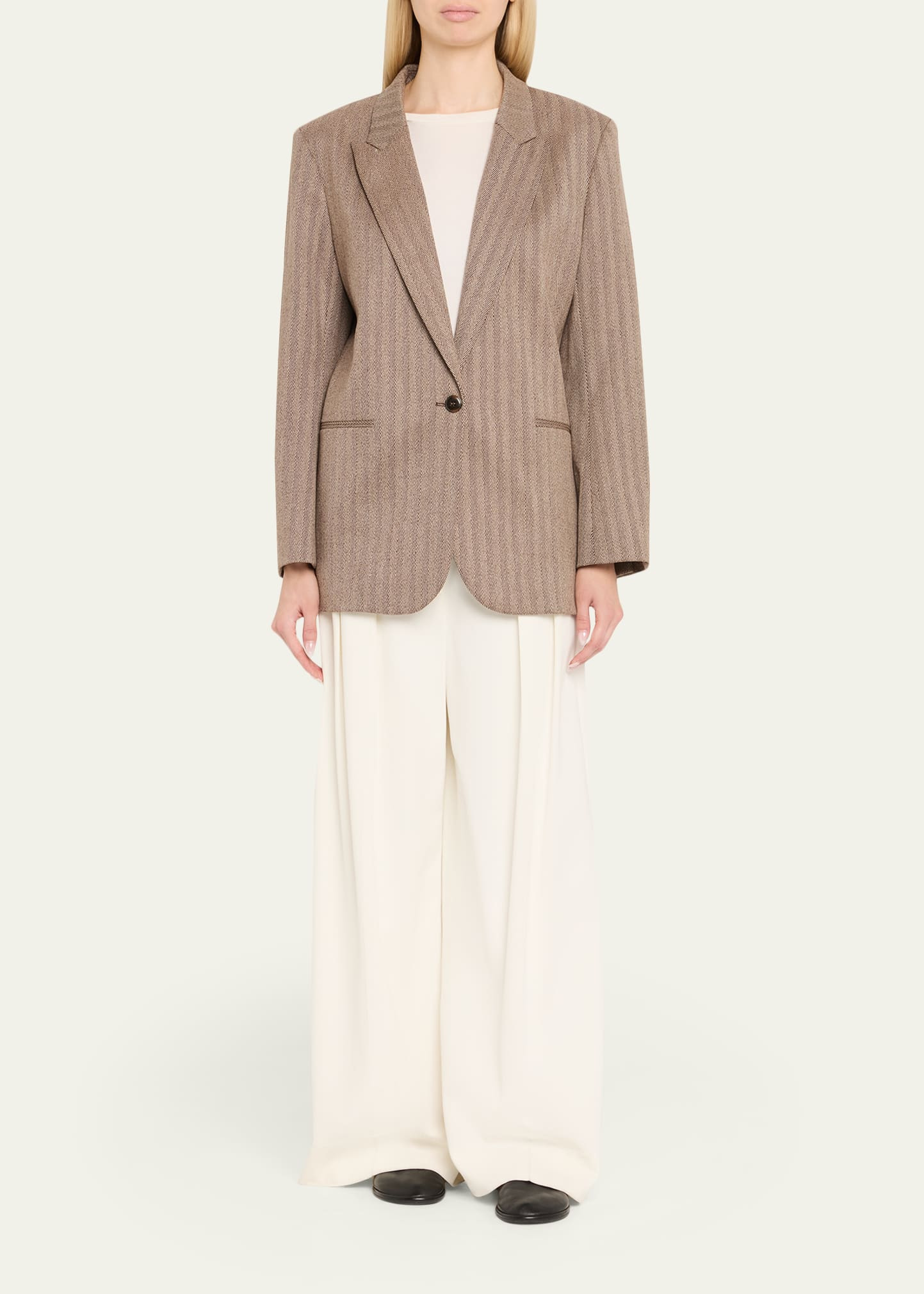 Girl Boy Girl Chevron Wool Blazer - 2