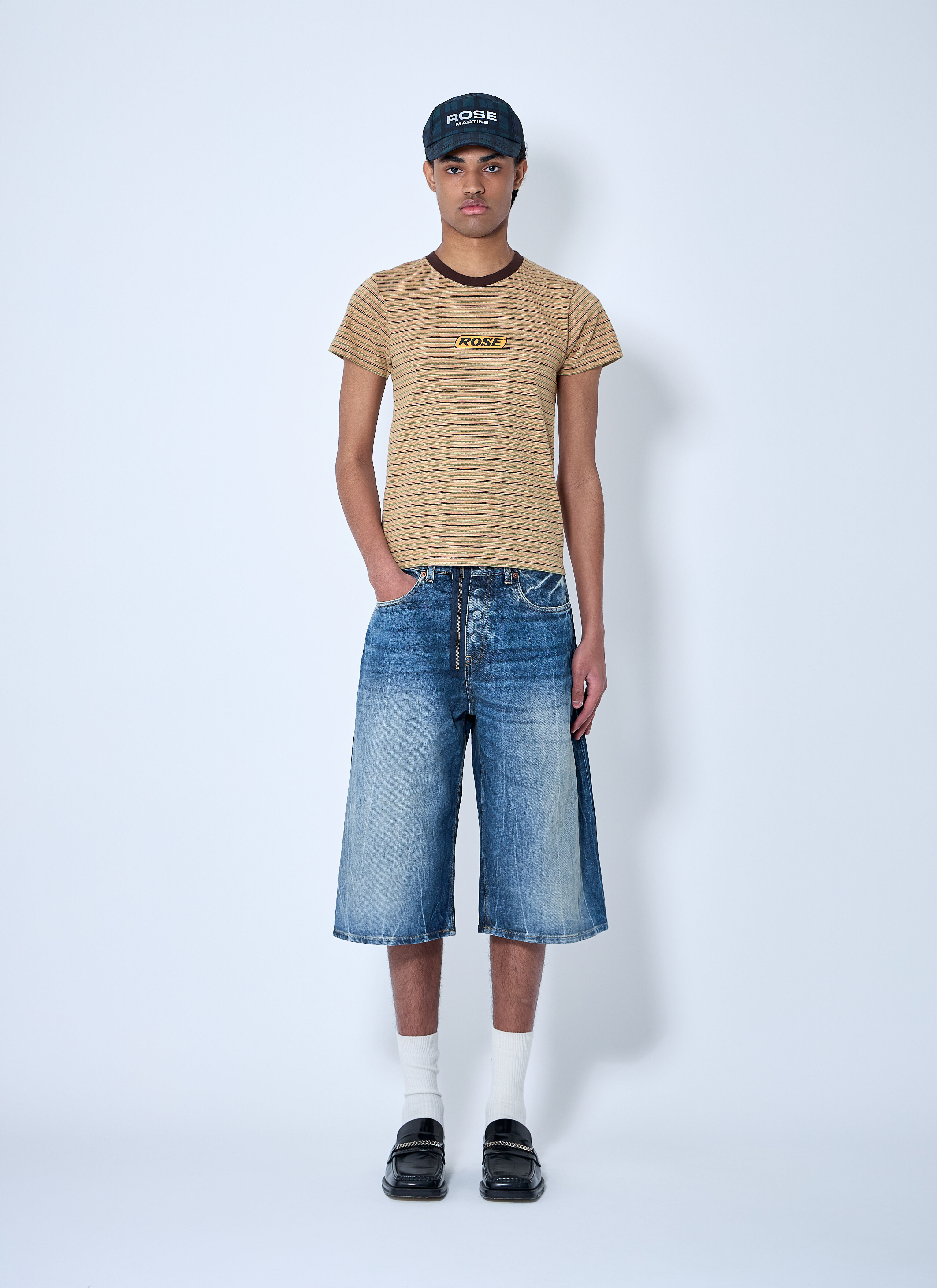 Zip-Up Jean Shorts - 2
