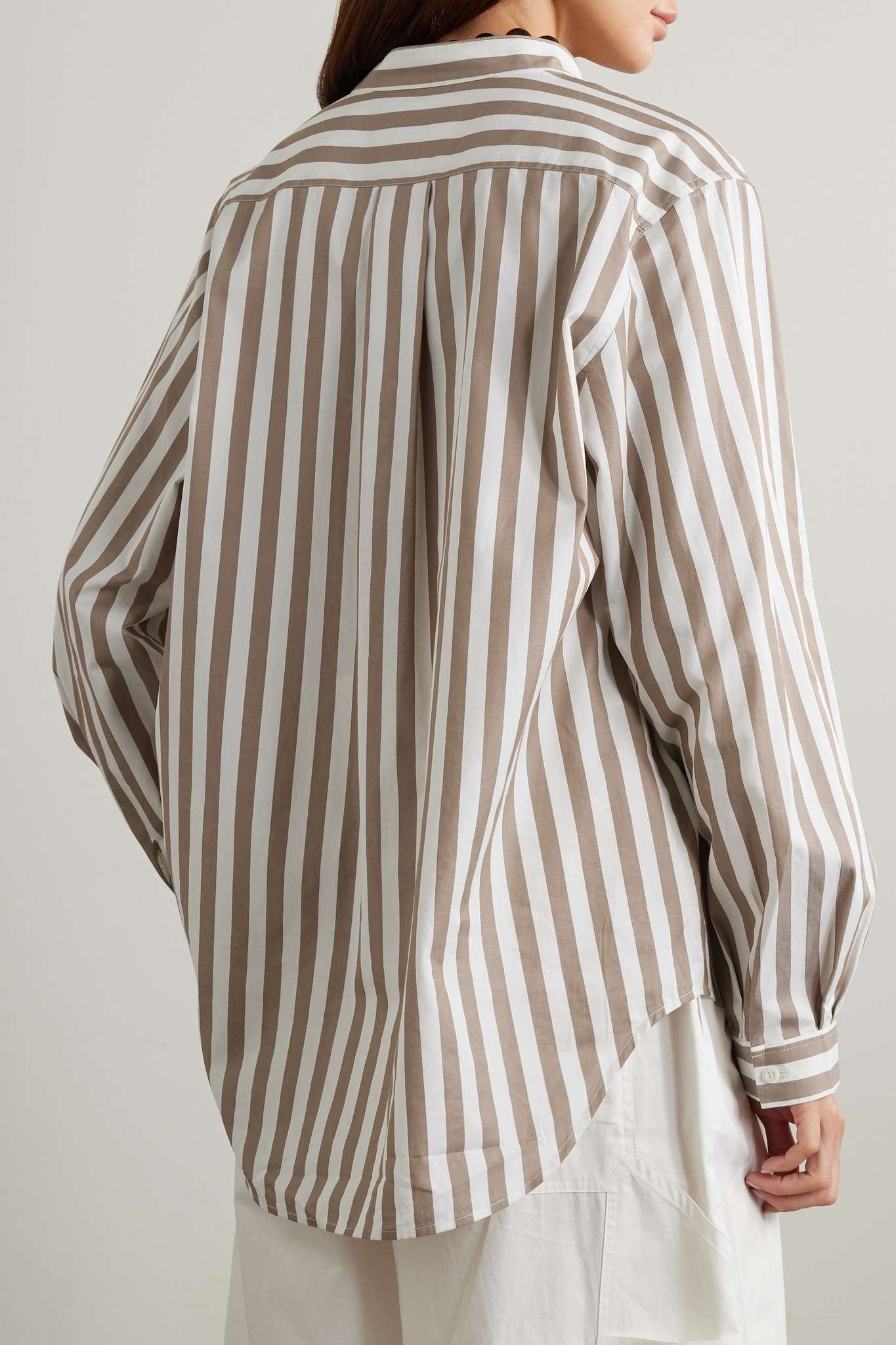 Femme striped cotton-poplin shirt - 4