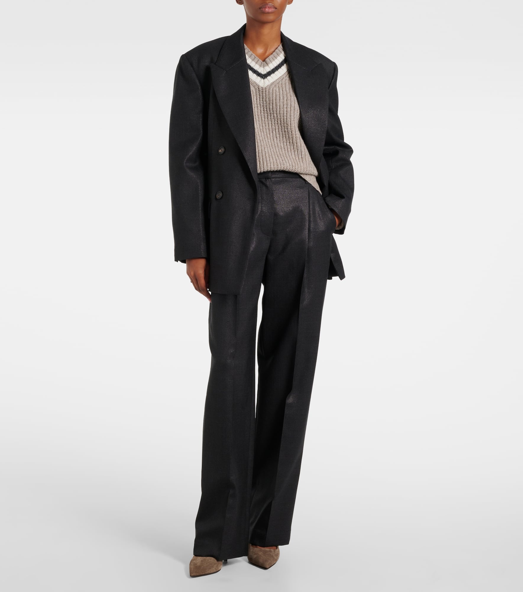 Wool-blend blazer - 2
