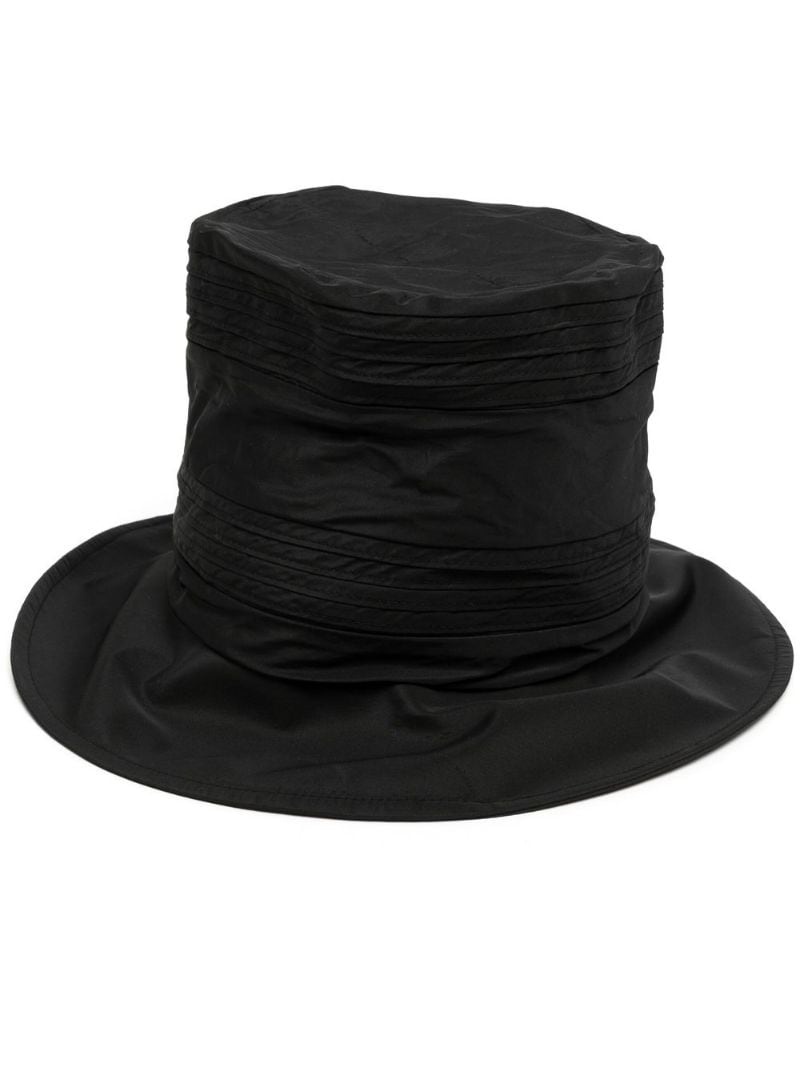 pintuck-detail bucket hat - 1