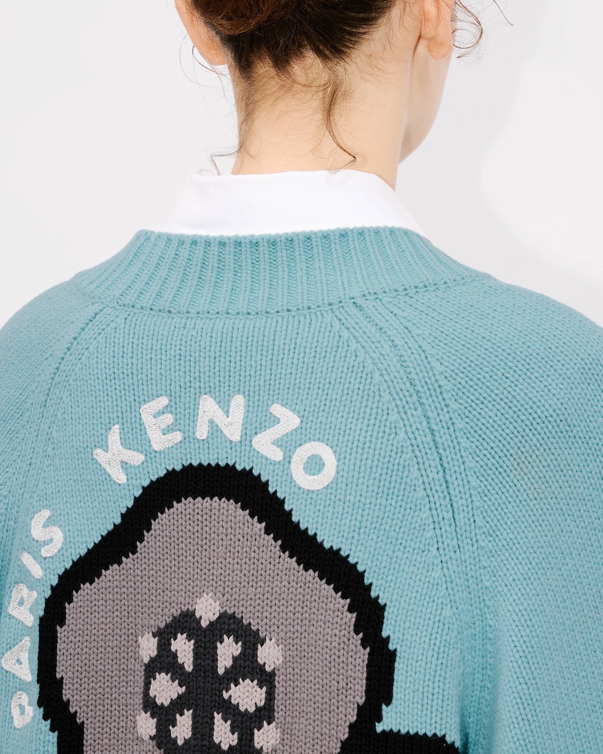'KENZO Pop' embroidered cardigan in wool and cotton - 7