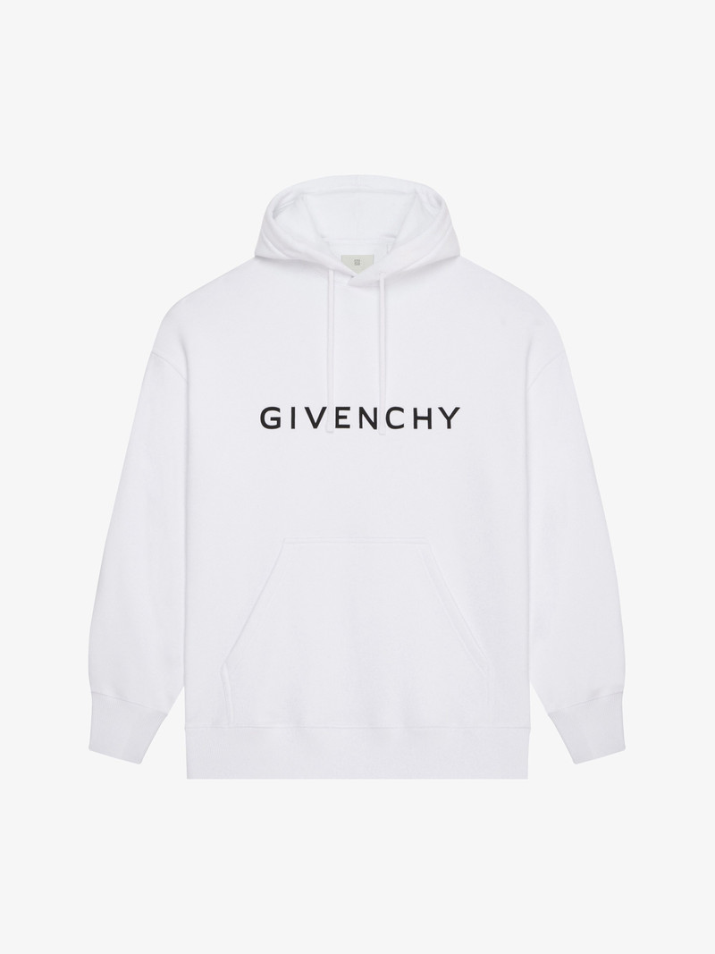 GIVENCHY ARCHETYPE SLIM FIT HOODIE IN FLEECE - 1
