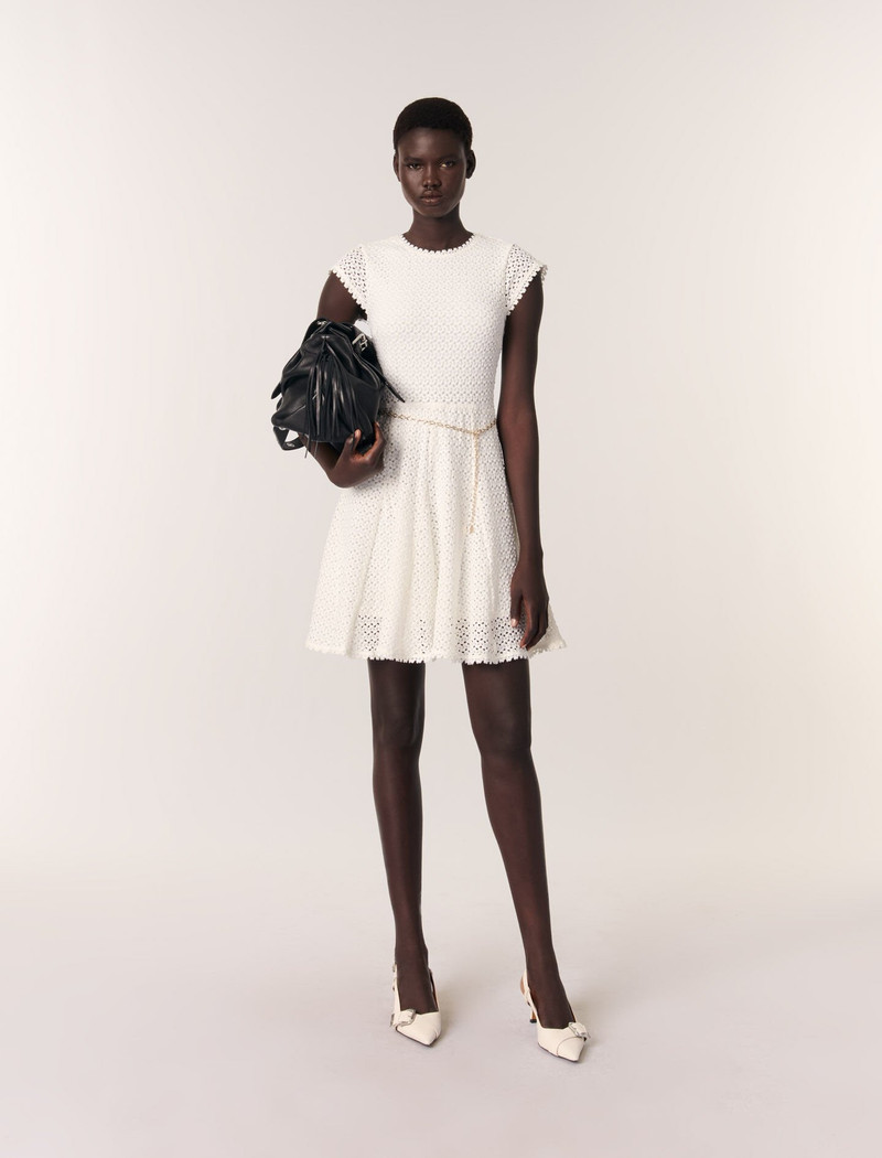 maje Mini crochet dress outlook