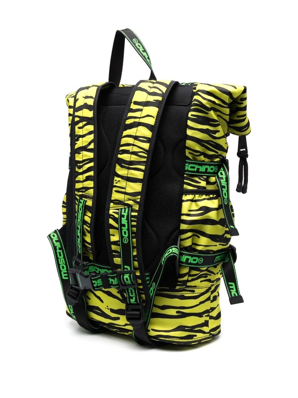 zebra-print backpack - 3