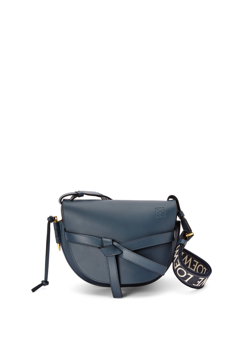 Small Gate bag in soft calfskin and jacquard 1