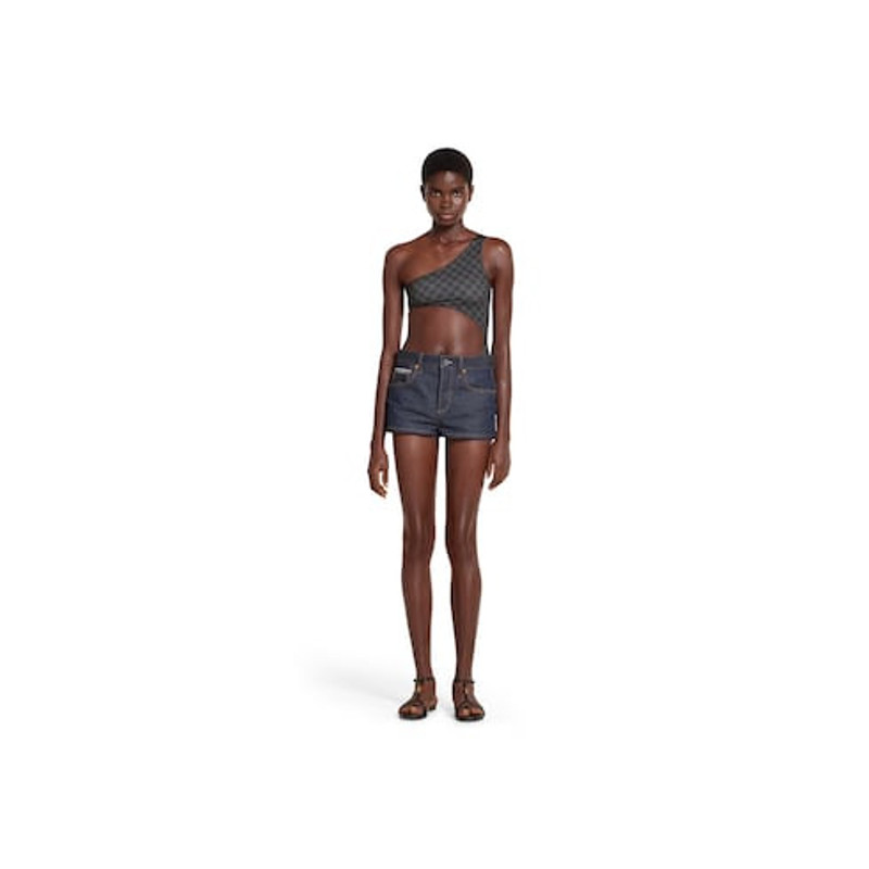 GUCCI Printed GG stretch jersey swimsuit outlook