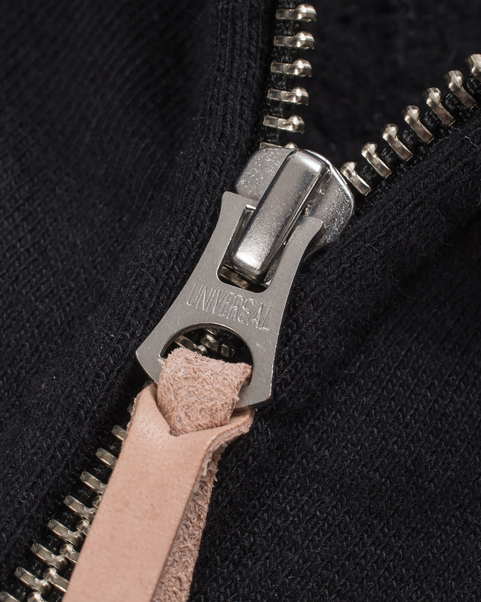 IHSW-11-BLK 14oz Ultra Heavyweight Loopwheel Cotton Zip Up Sweater - Black - 6