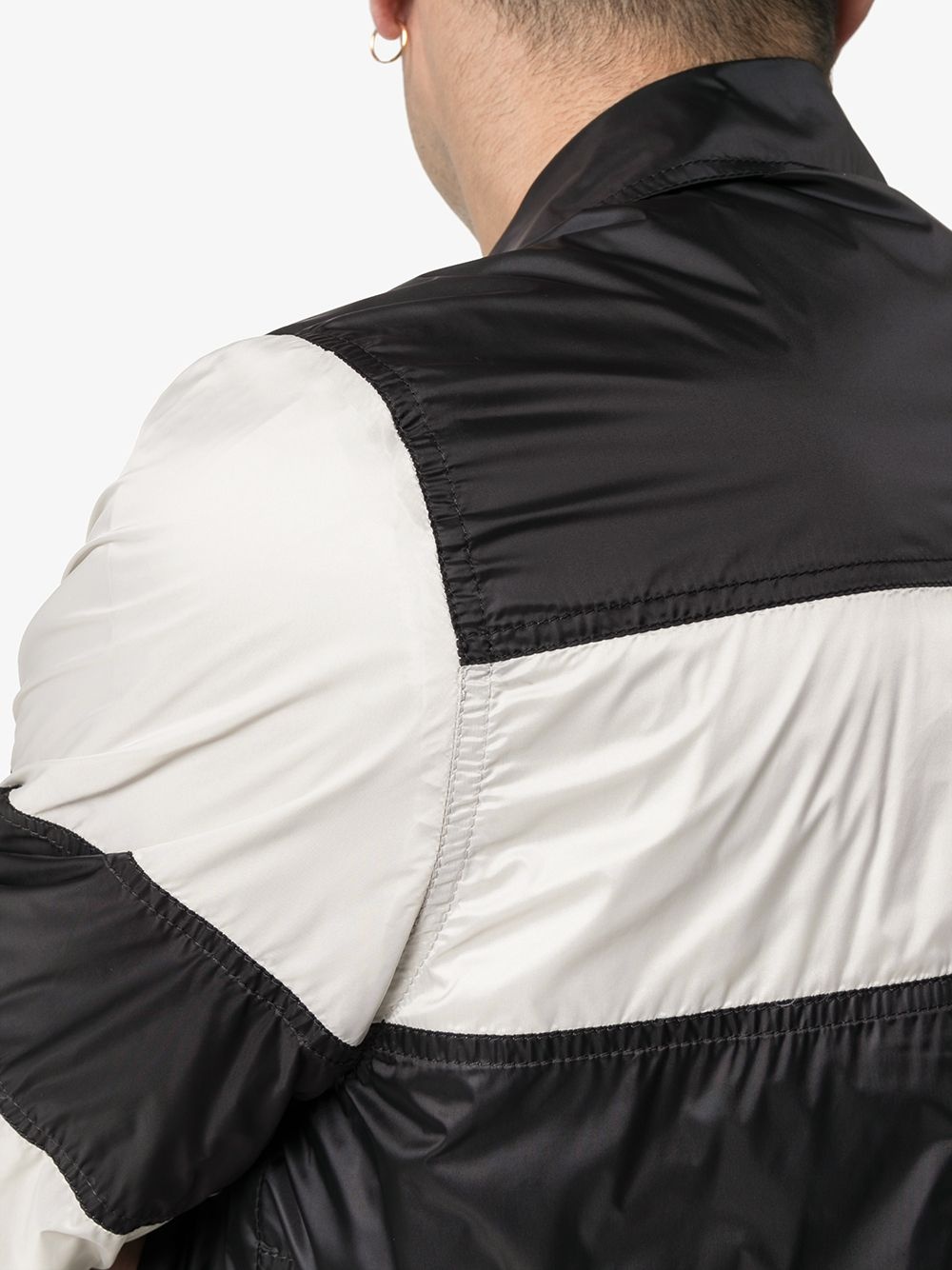 Striped windbreaker jacket - 5