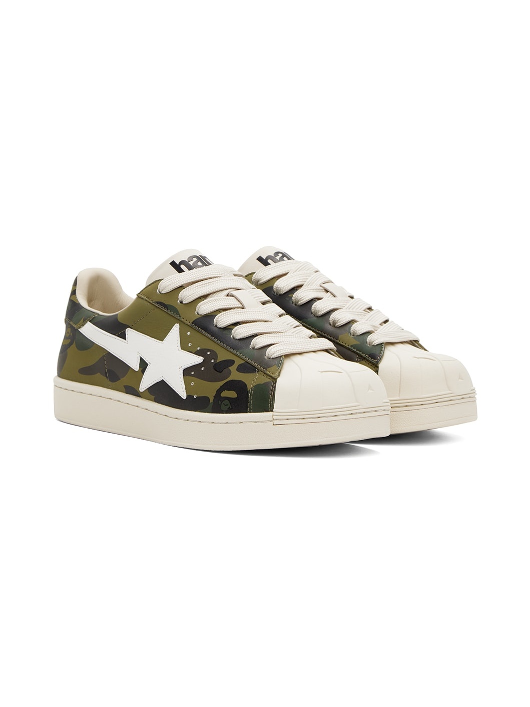 Green Skull Sta 1st Camo Sneakers - 4