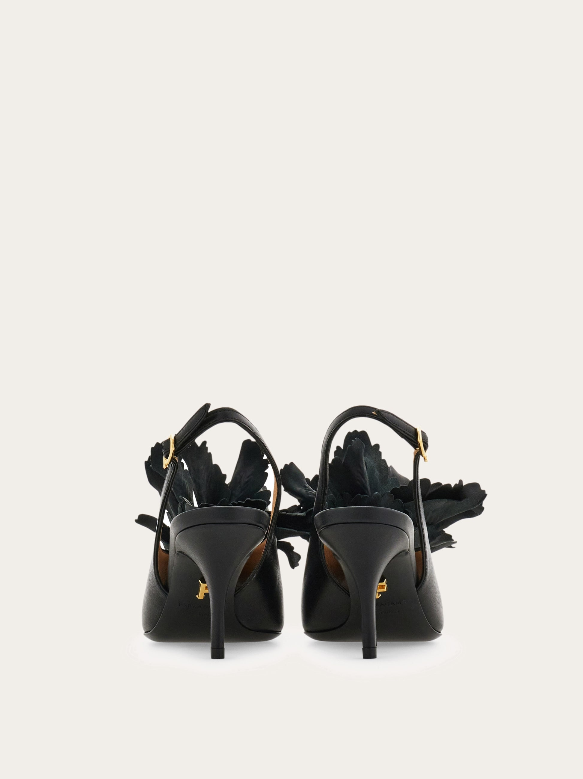 Flower embellished slingback - 5