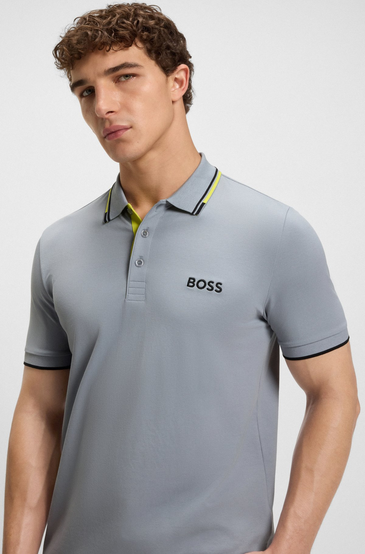 POLO SHIRT WITH CONTRAST LOGOS - 3