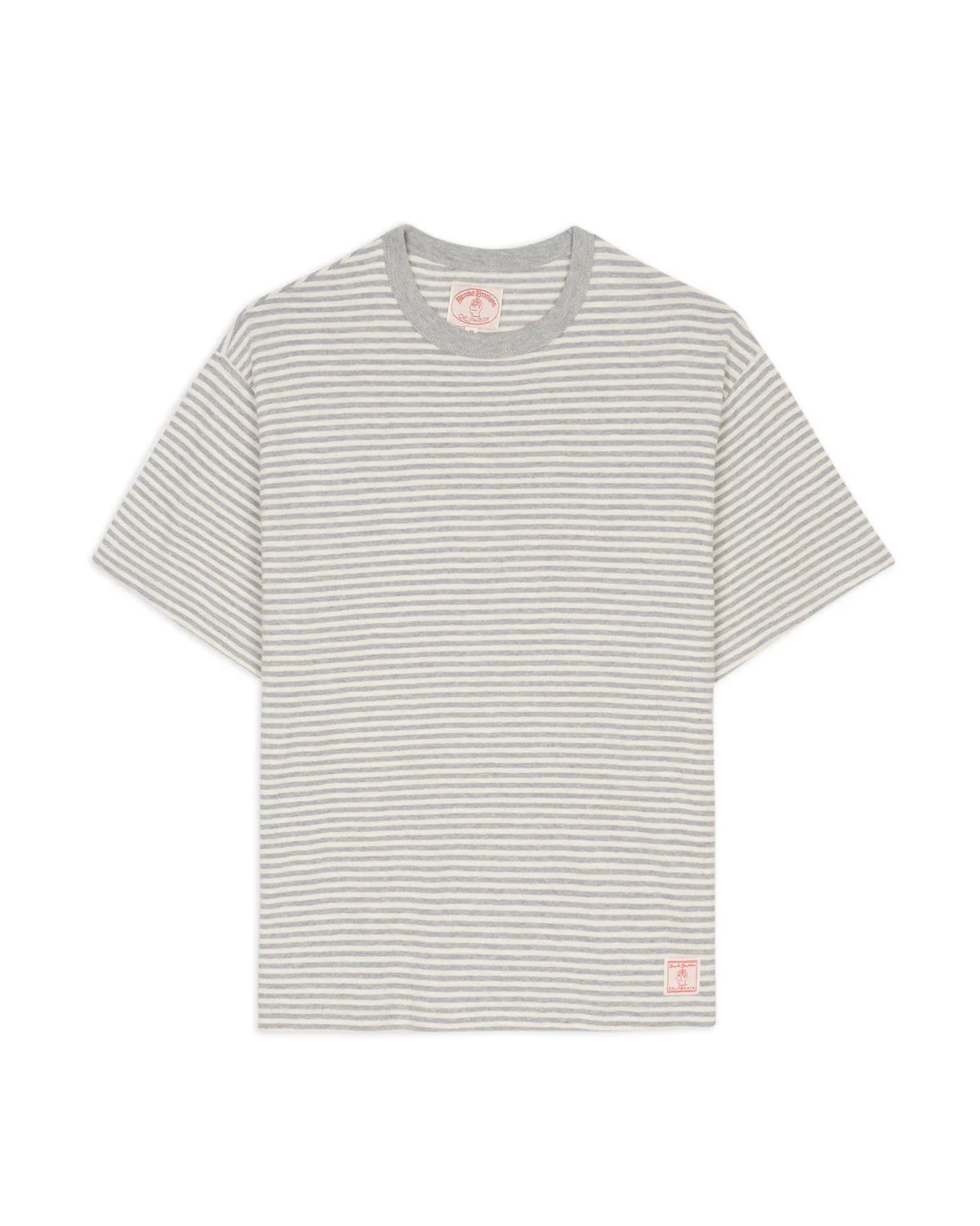 Brooks Brothers California Loose Knit Striped T-Shirt - Natural - 1