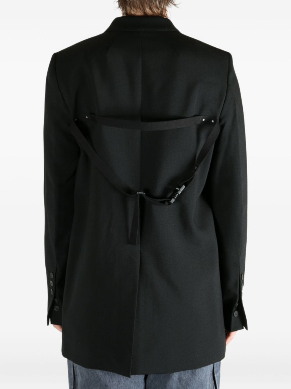 three-button back-strap jacket - 5