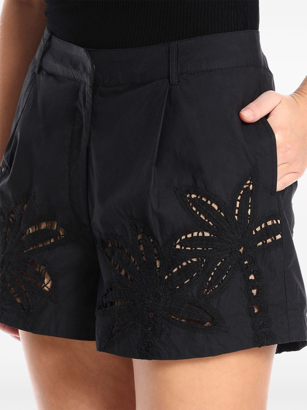 Lani cotton mini shorts - 5