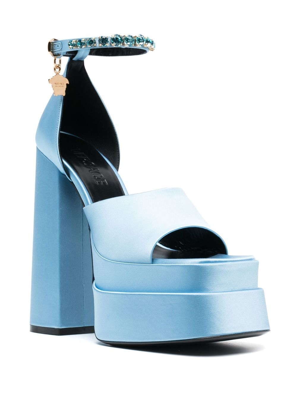 Medusa charm platform sandals - 2