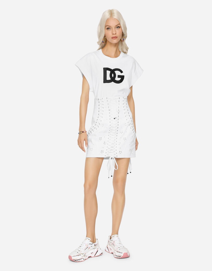 Interlock T-shirt with satin DG patch - 4