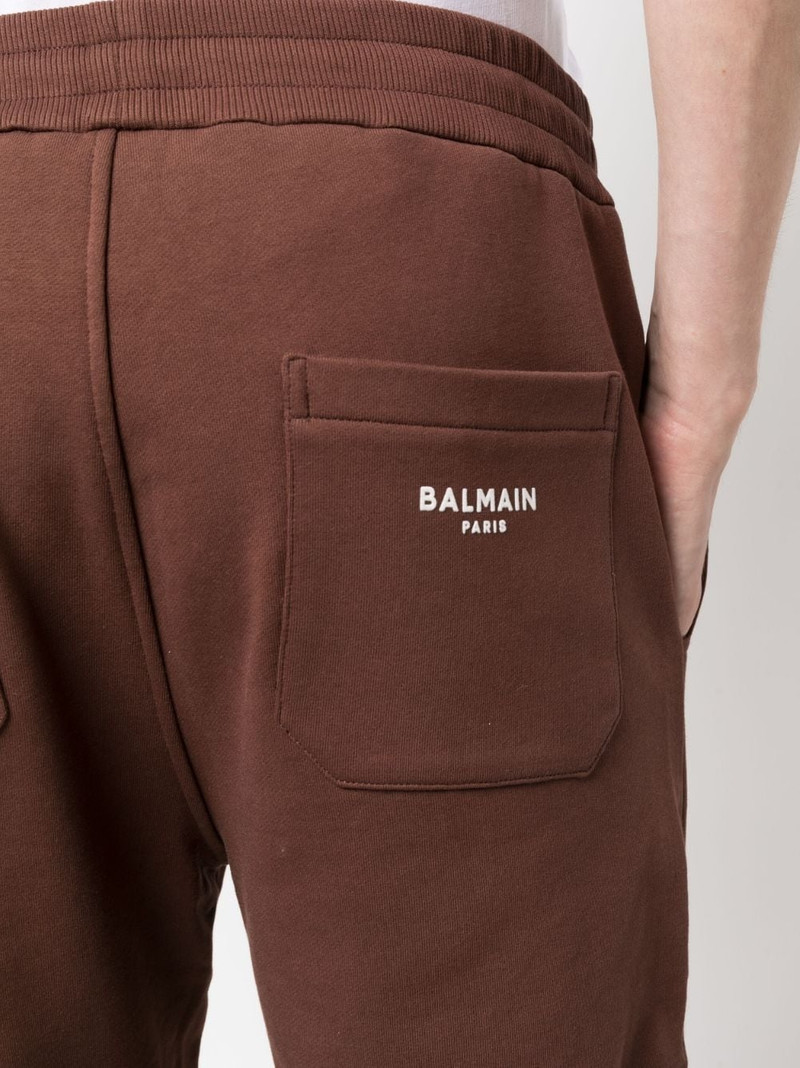 logo-print track shorts 5