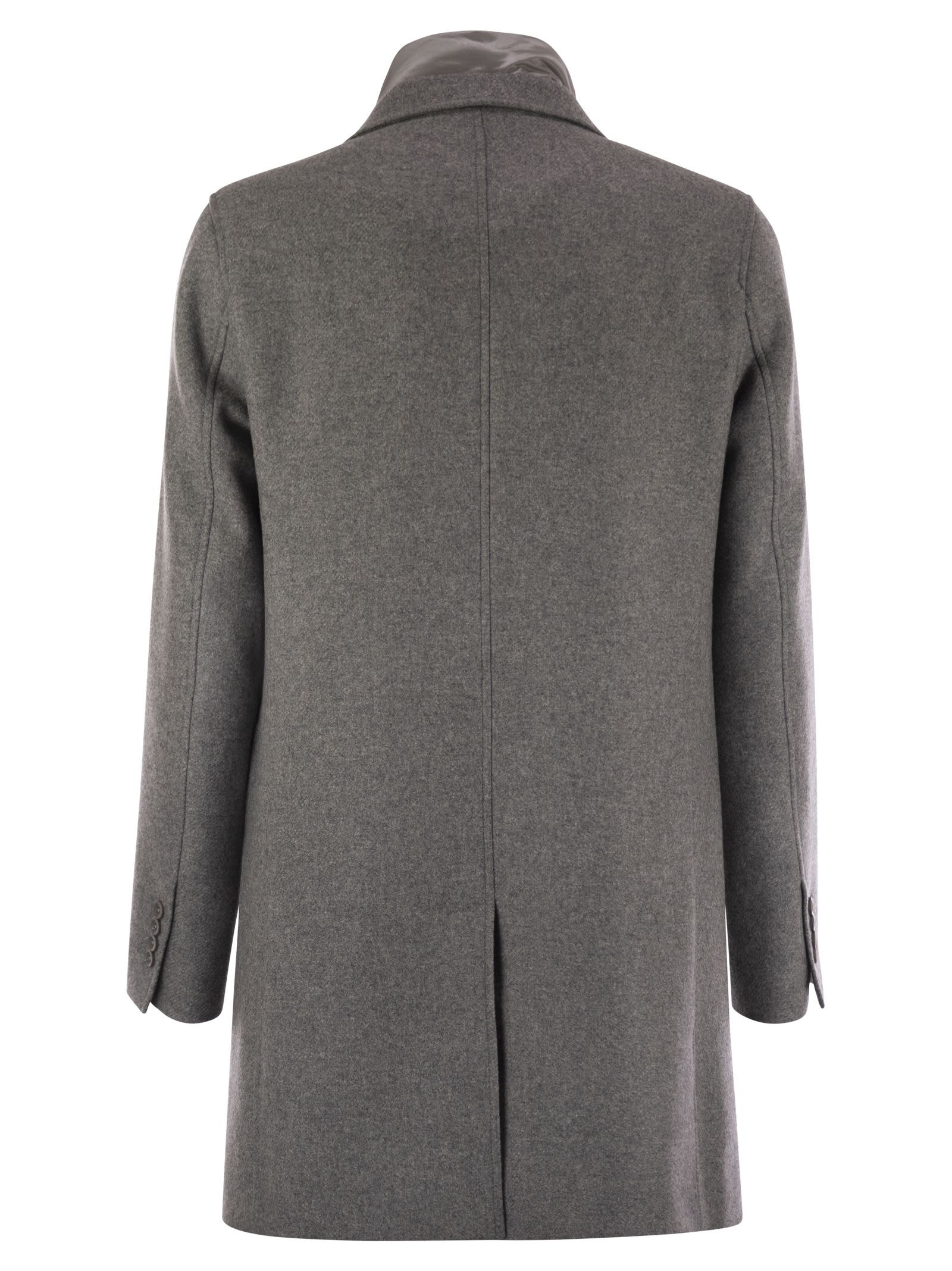 Herno Men Wool Coat With Bib - 2