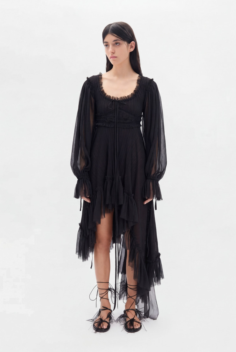 Giti Empire Waist Asymmetric Dress 1
