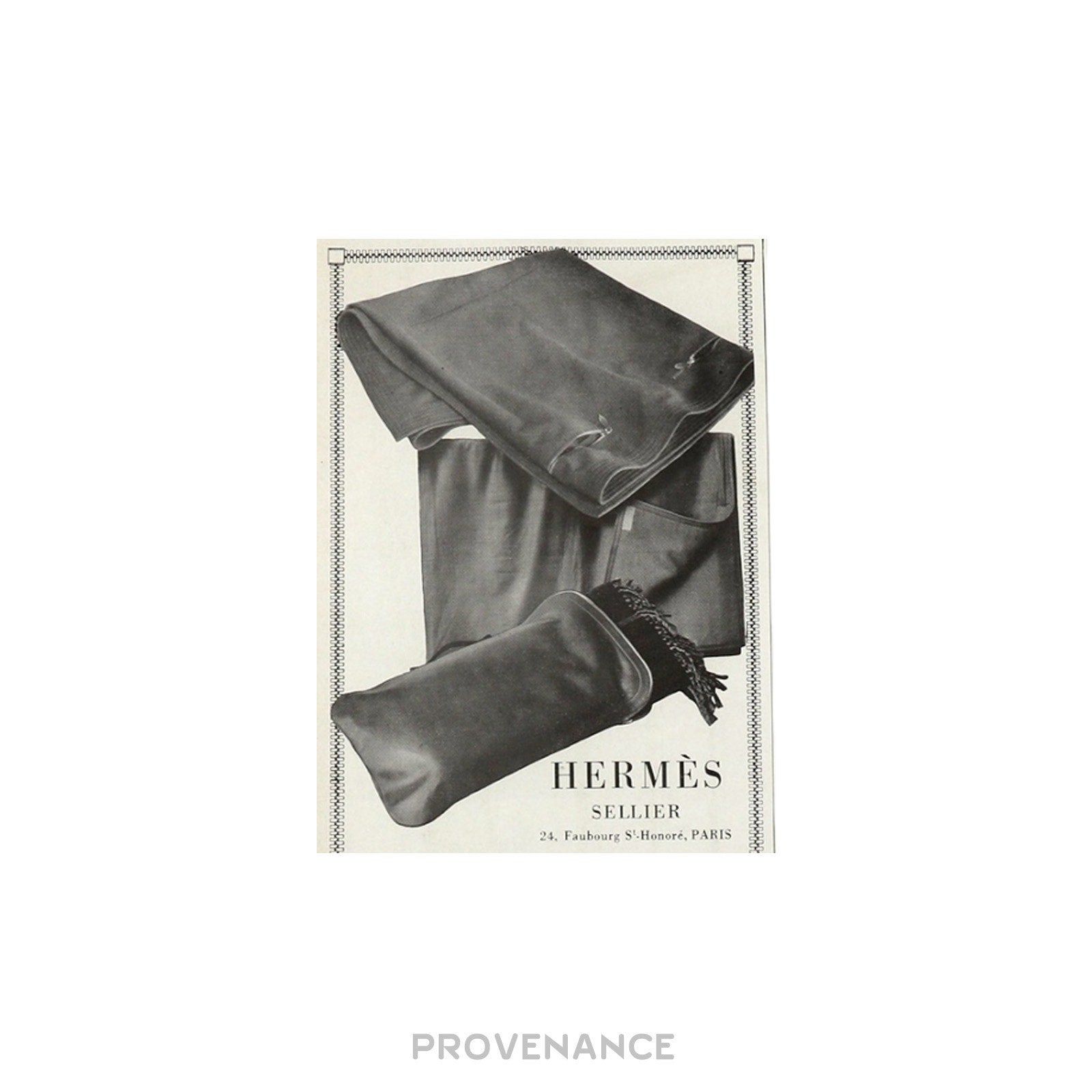 Hermes Antique Vintage Newsprint Ad - HERMÈS SELLIER IV - 5