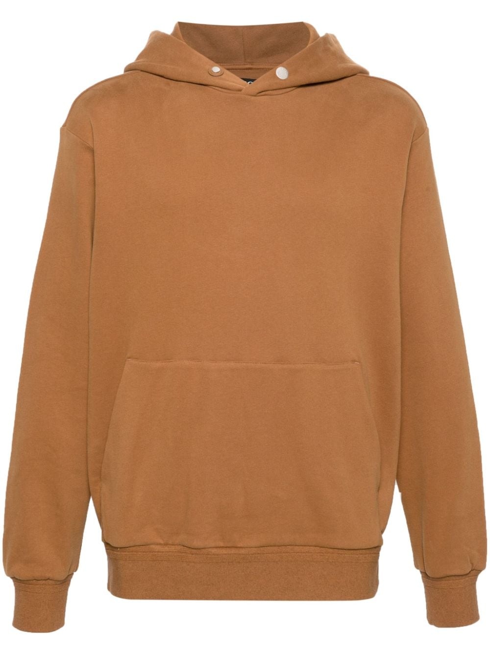 drop-shoulder jersey hoodie - 1