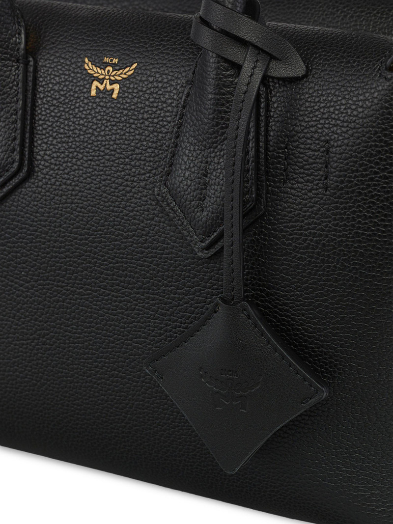 Women's Small Milla Leather Tote Bag - Black 5