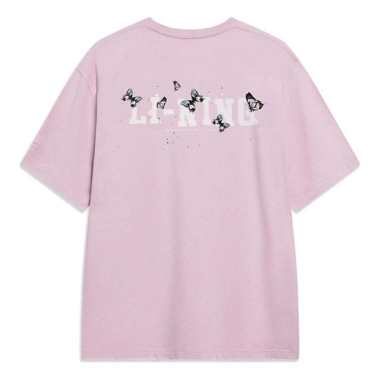 Li-Ning Butterfly Graphic T-shirt 'Pink' AHST205-5 - 2
