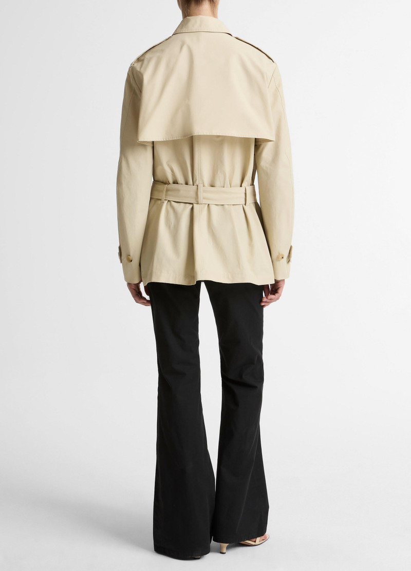 Vince Cotton-Blend Short Trench Coat outlook
