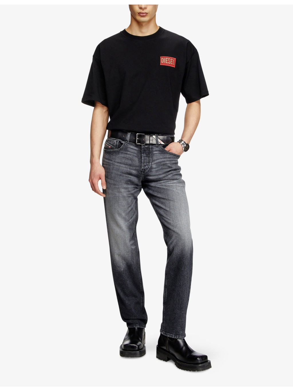 2023 D-Finitive Tapered-Leg Regular-Fit Denim-Blend Jeans - 2