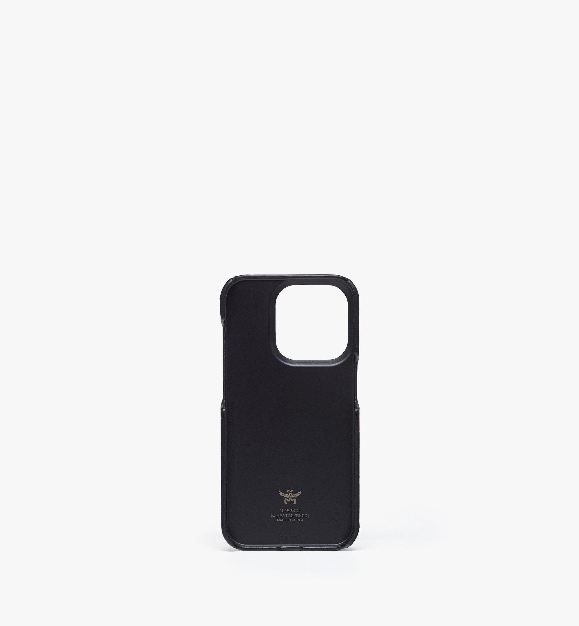 [MCM]★iPhone 15 Pro Max Case+ AirPods Pro Charm MCM iPhone 15 Pro Case w/ AirPods Pro Charm in Maxi Visetos