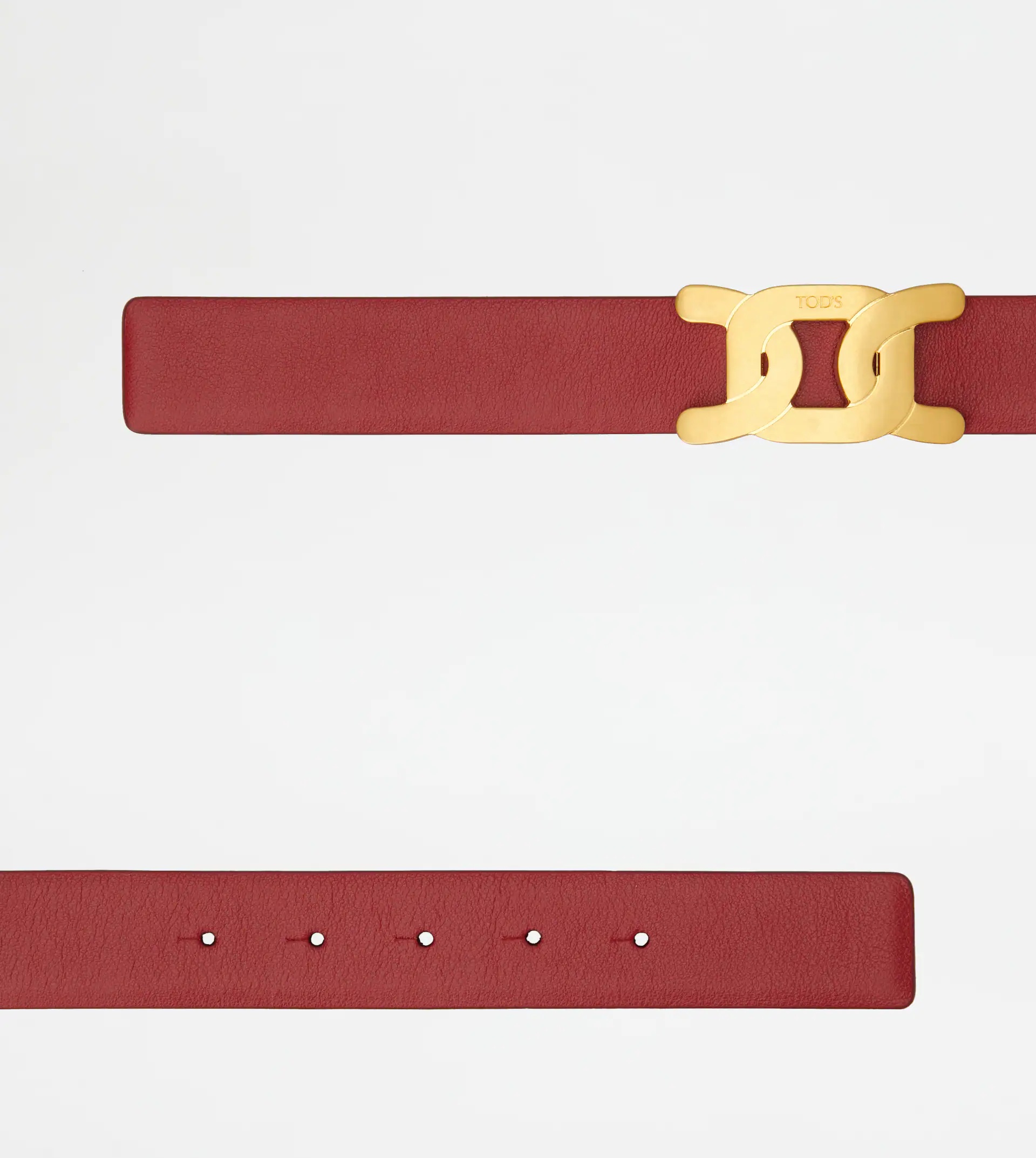KATE BELT IN LEATHER - RED - 2