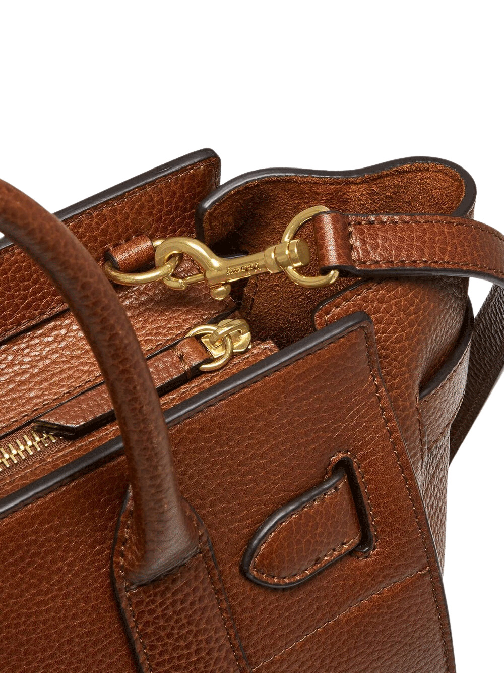 Small Zipped Bayswater Small Classic Grain (Oak) - 6