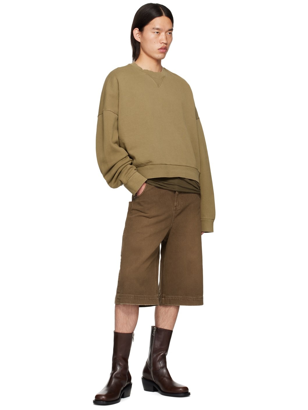 Beige Box Sweatshirt - 4