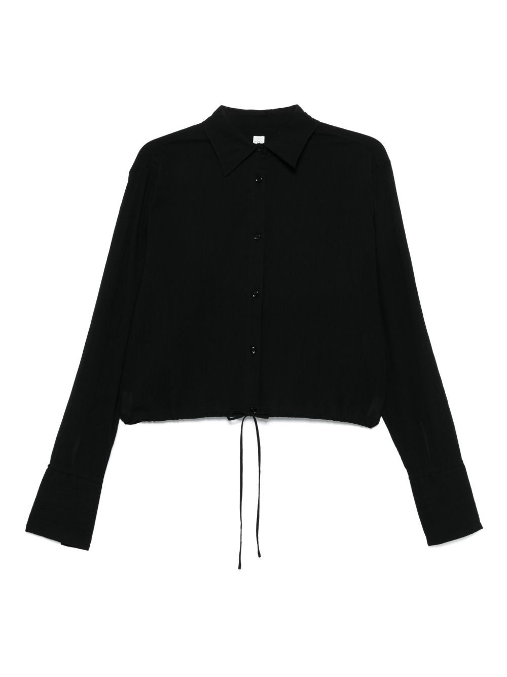 drawstring-hem shirt - 1