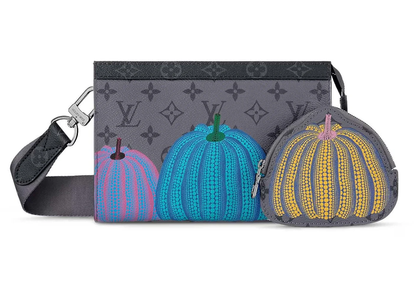 Louis Vuitton LV x YK Gaston Wearable Wallet Pumpkin Print - 1