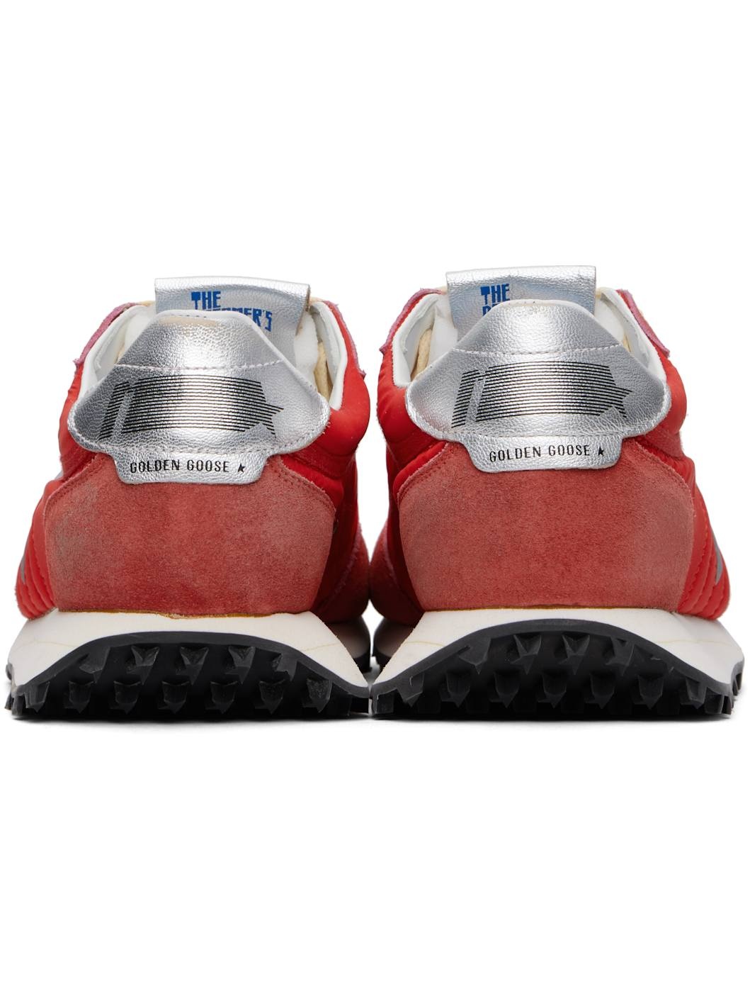 Red & Silver Marathon Sneakers - 2