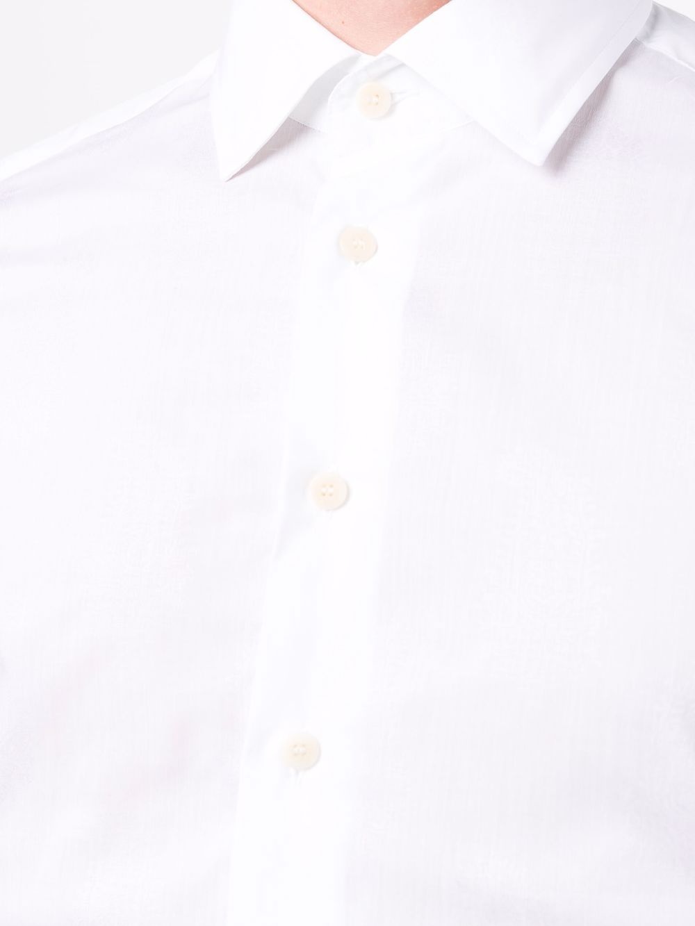 pointed collar cotton shirt - 5