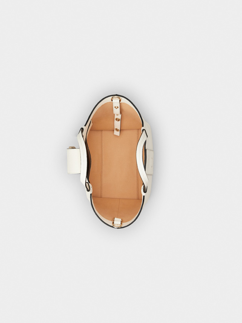 Viv' Choc Mini Shopping Bag in Leather 7