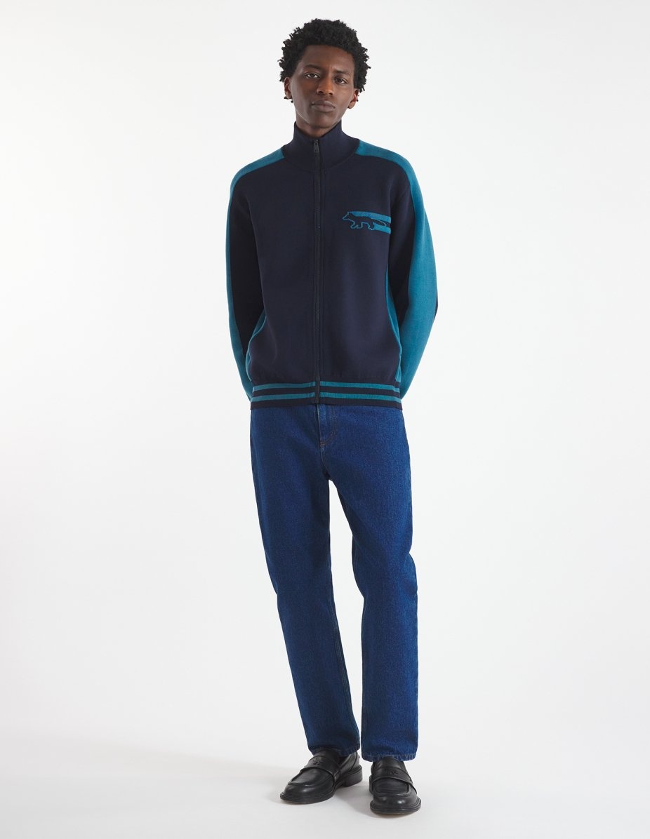 FLASH FOX ZIPPED CARDIGAN - 2