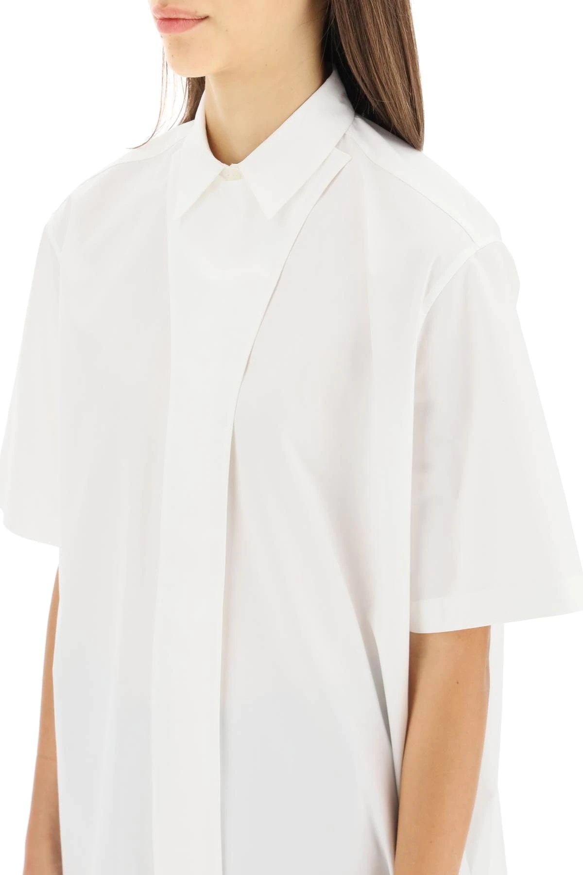 LONG SHIRT WITH PLASTRON - 5