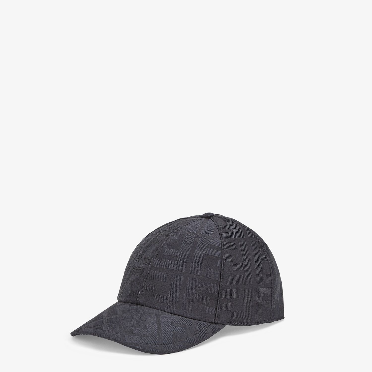 Black silk baseball cap - 1