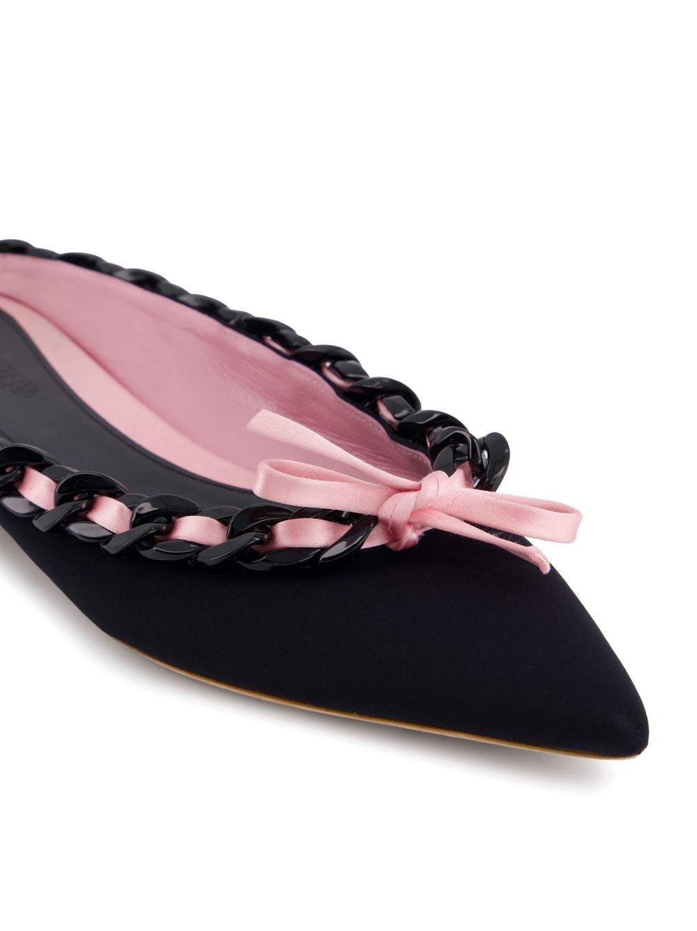 bow-detail slippers - 5