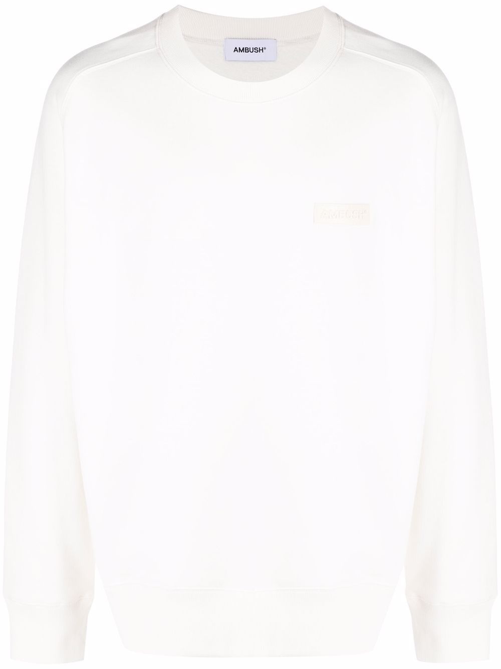 logo-patch long-sleeve sweatshirt - 1