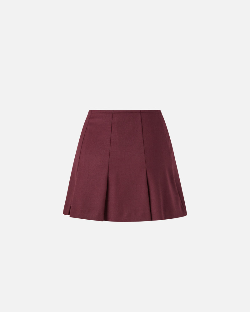 PLEATED WOOL-BLEND MINI SKIRT 6