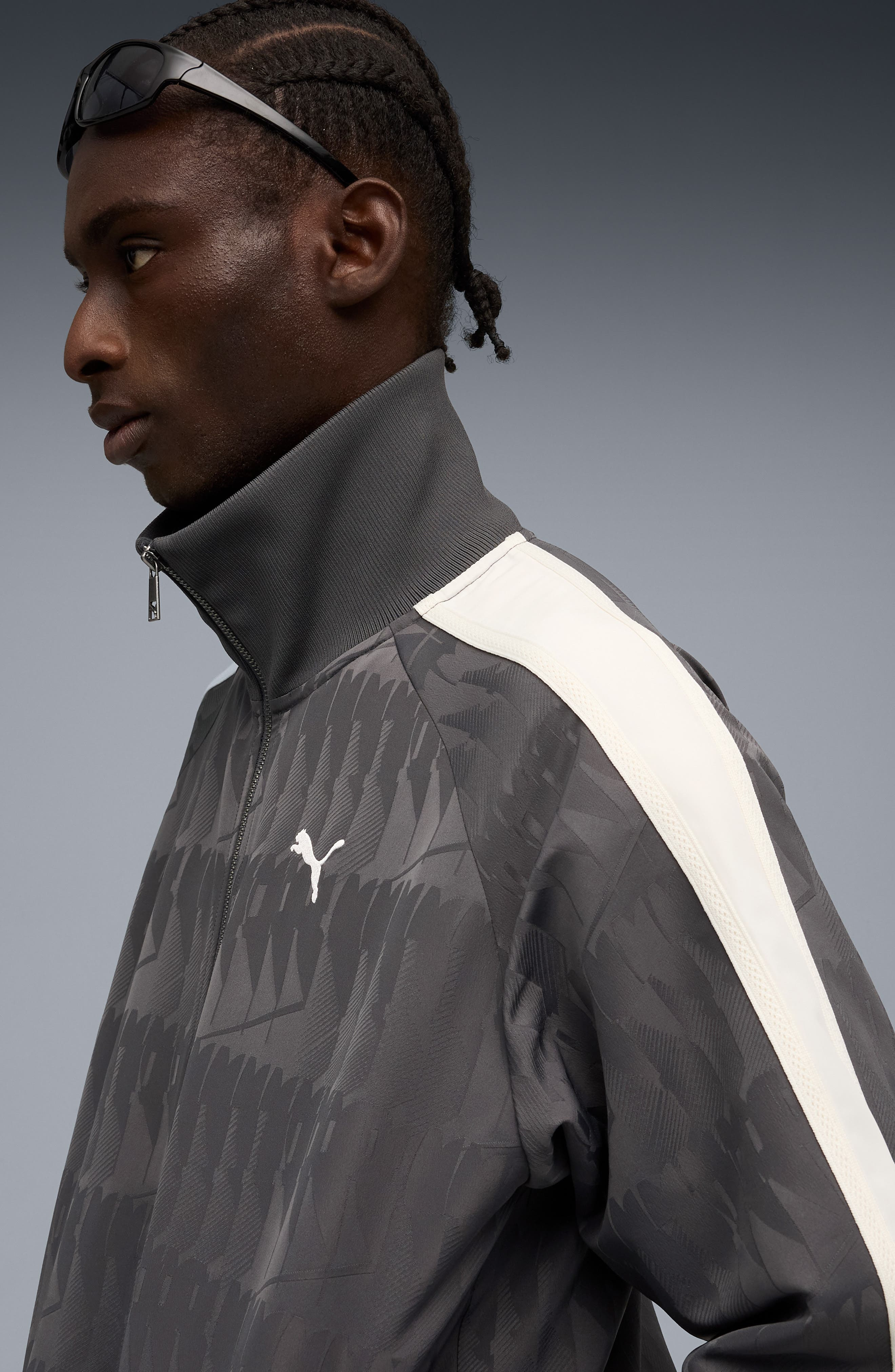 PUMA The Neverworn VI T7 Track Jacket in Dusky Gray at Nordstrom - 3