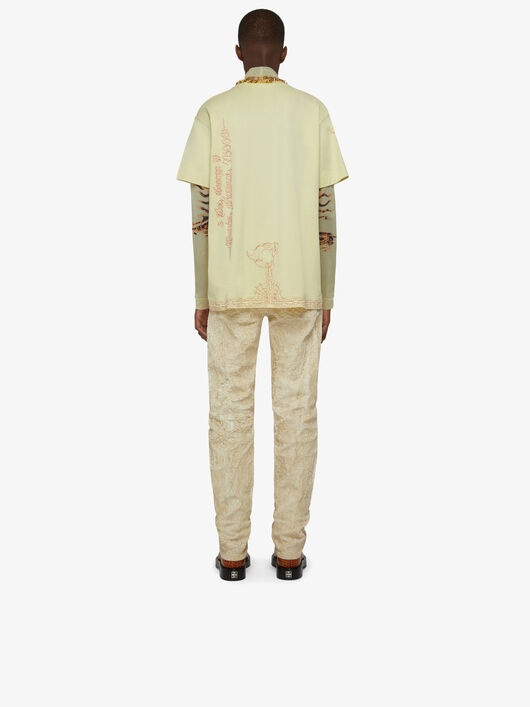 GIVENCHY 4G EMBROIDERED OVERSIZED T-SHIRT - 3